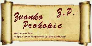 Zvonko Prokopić vizit kartica